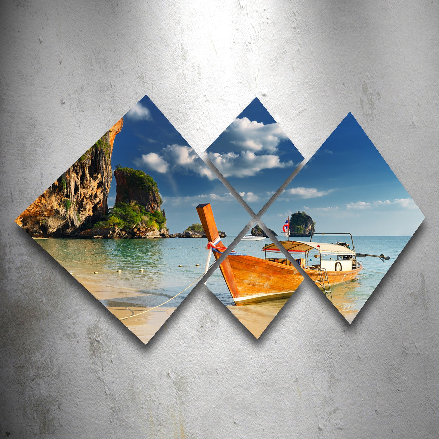 Conjunto Decorativo MDF Multicolor 4 Peças - Impressão UV Premium para Parede