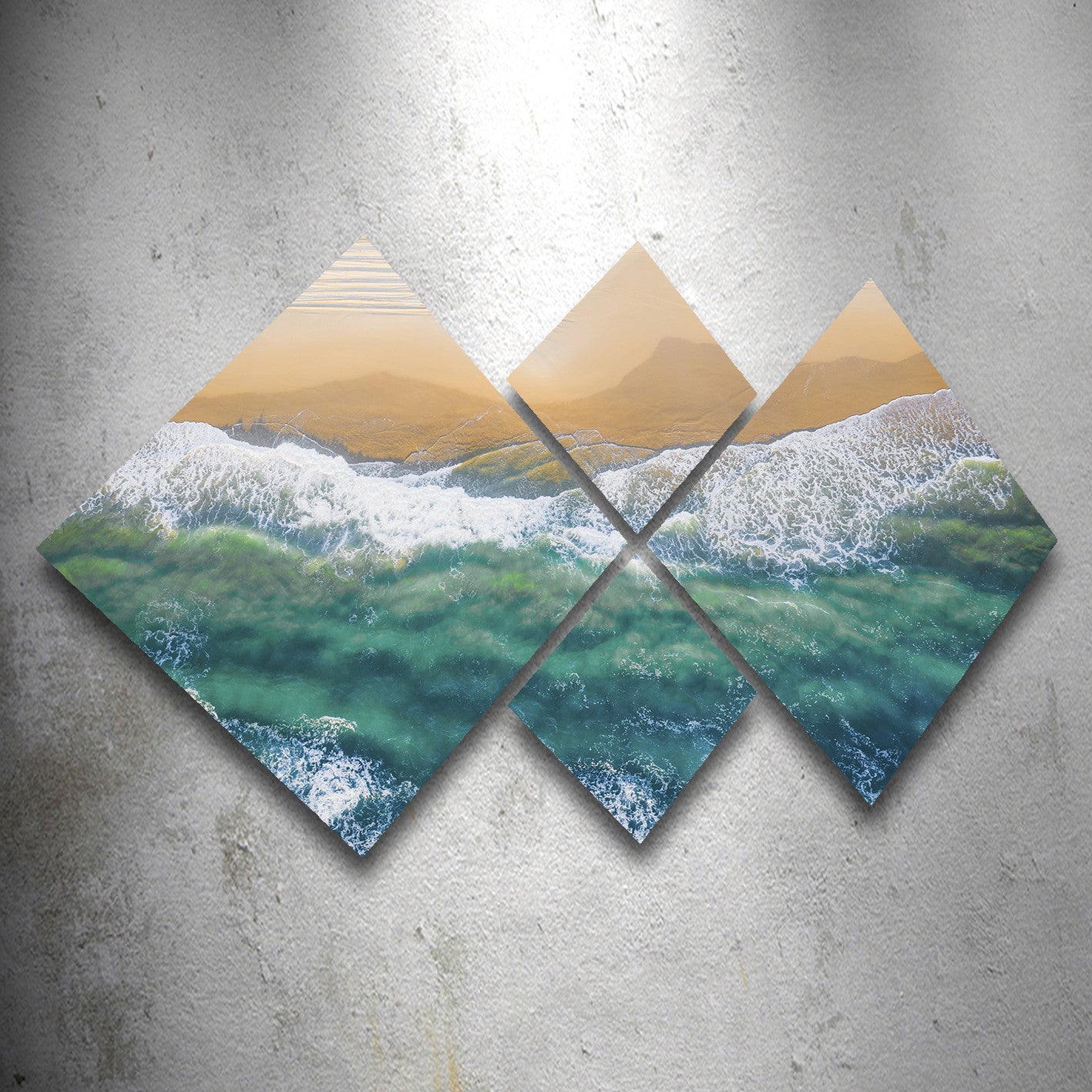 Conjunto Decorativo MDF Multicolor 4 Peças - Impressão UV Premium para Parede