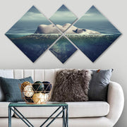 Conjunto Decorativo MDF Multicolor 4 Peças - Impressão UV Premium para Parede