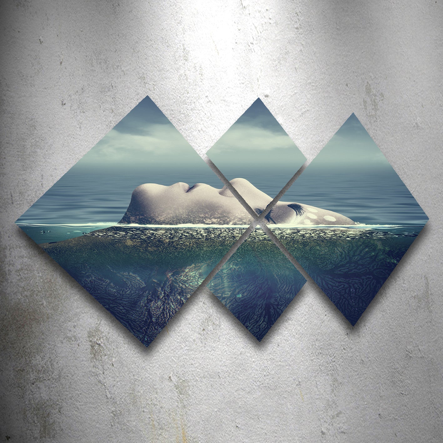 Conjunto Decorativo MDF Multicolor 4 Peças - Impressão UV Premium para Parede