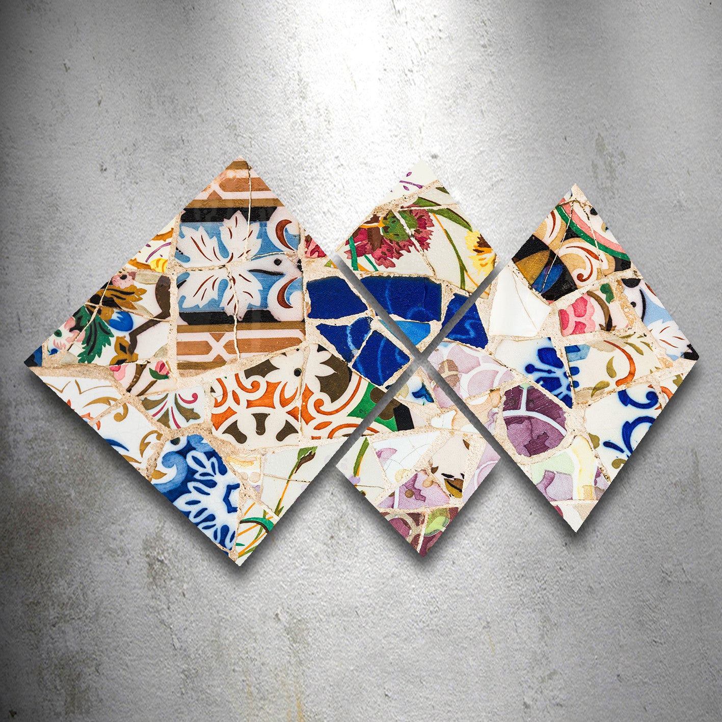 Conjunto Decorativo MDF Multicolor 4 Peças - Impressão UV Premium para Parede