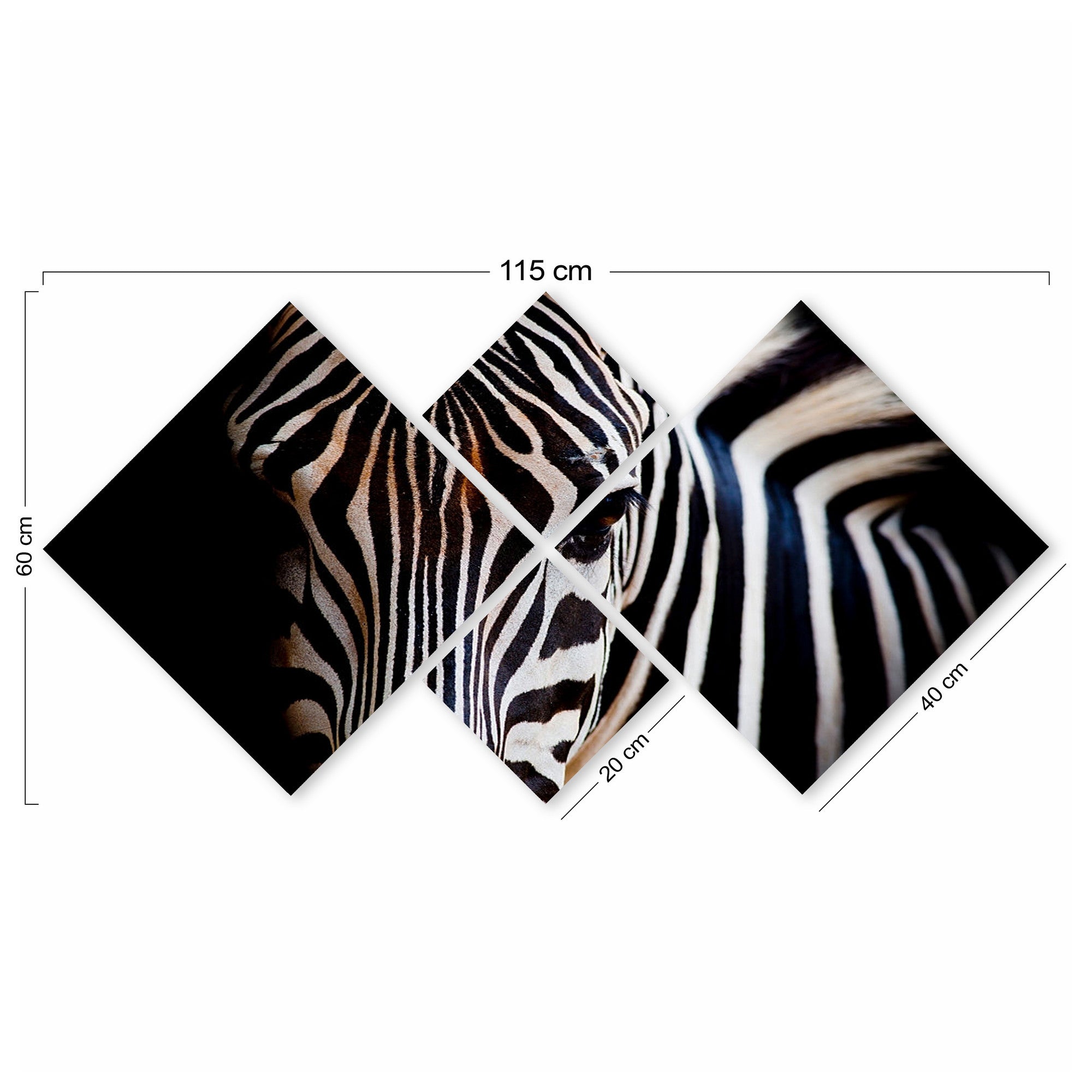 Conjunto Decorativo MDF Multicolor 4 Peças - Impressão UV Premium para Parede