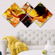 Conjunto Decorativo MDF Multicolor 4 Peças - Impressão UV Premium para Parede