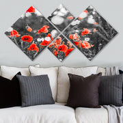 Conjunto Decorativo MDF Multicolor 4 Peças - Impressão UV Premium para Parede