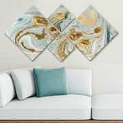 Conjunto Decorativo MDF Multicolor 4 Peças - Impressão UV Premium para Parede