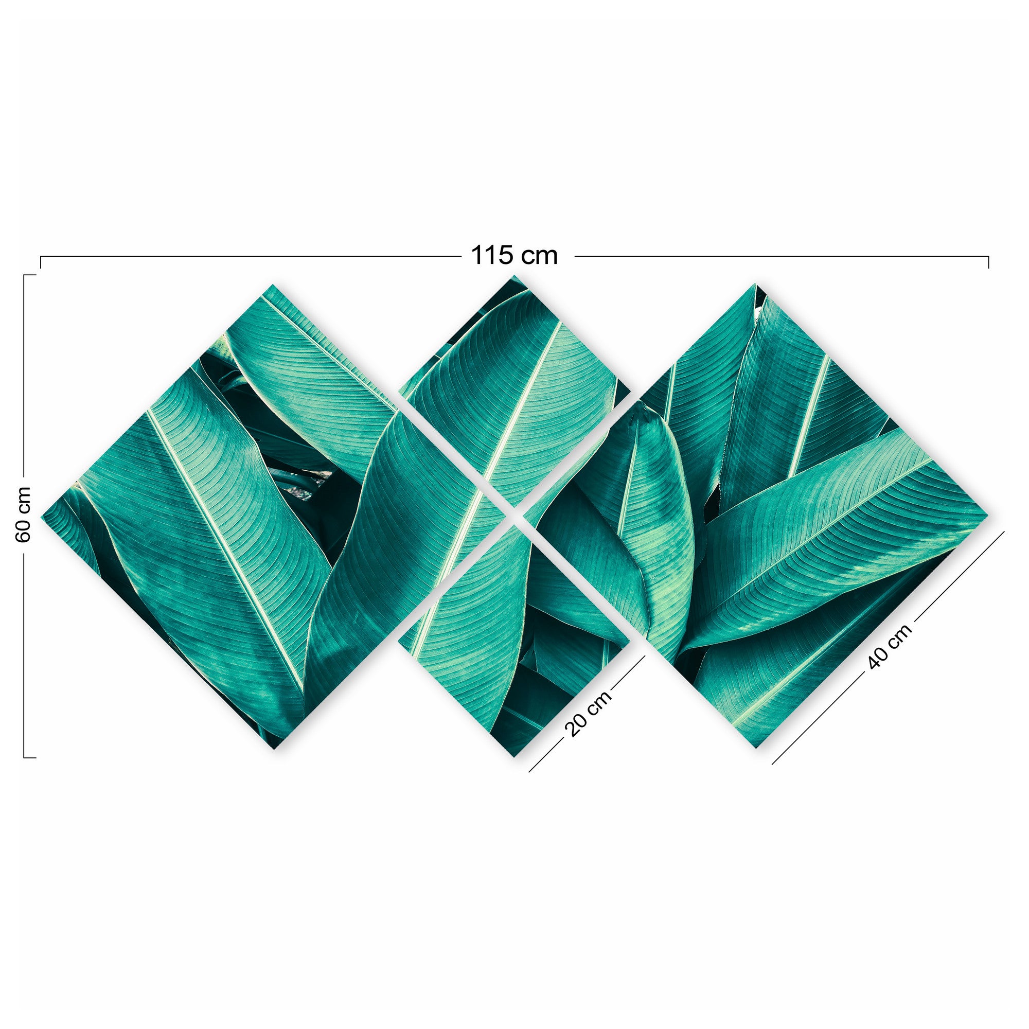 Conjunto Decorativo MDF Multicolor 4 Peças - Impressão UV Premium para Parede