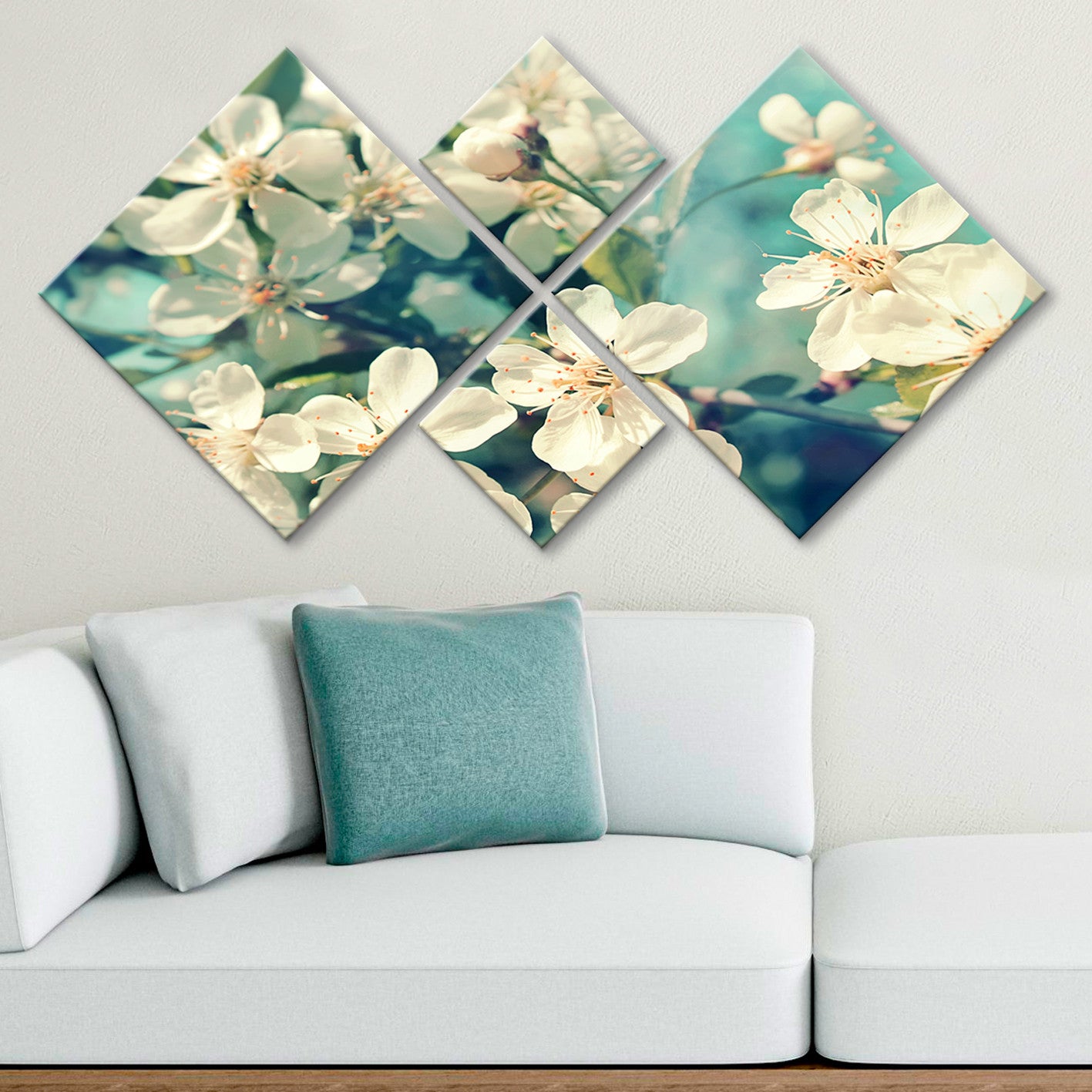 Conjunto Decorativo MDF Multicolor 4 Peças - Impressão UV Premium para Parede