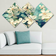 Conjunto Decorativo MDF Multicolor 4 Peças - Impressão UV Premium para Parede