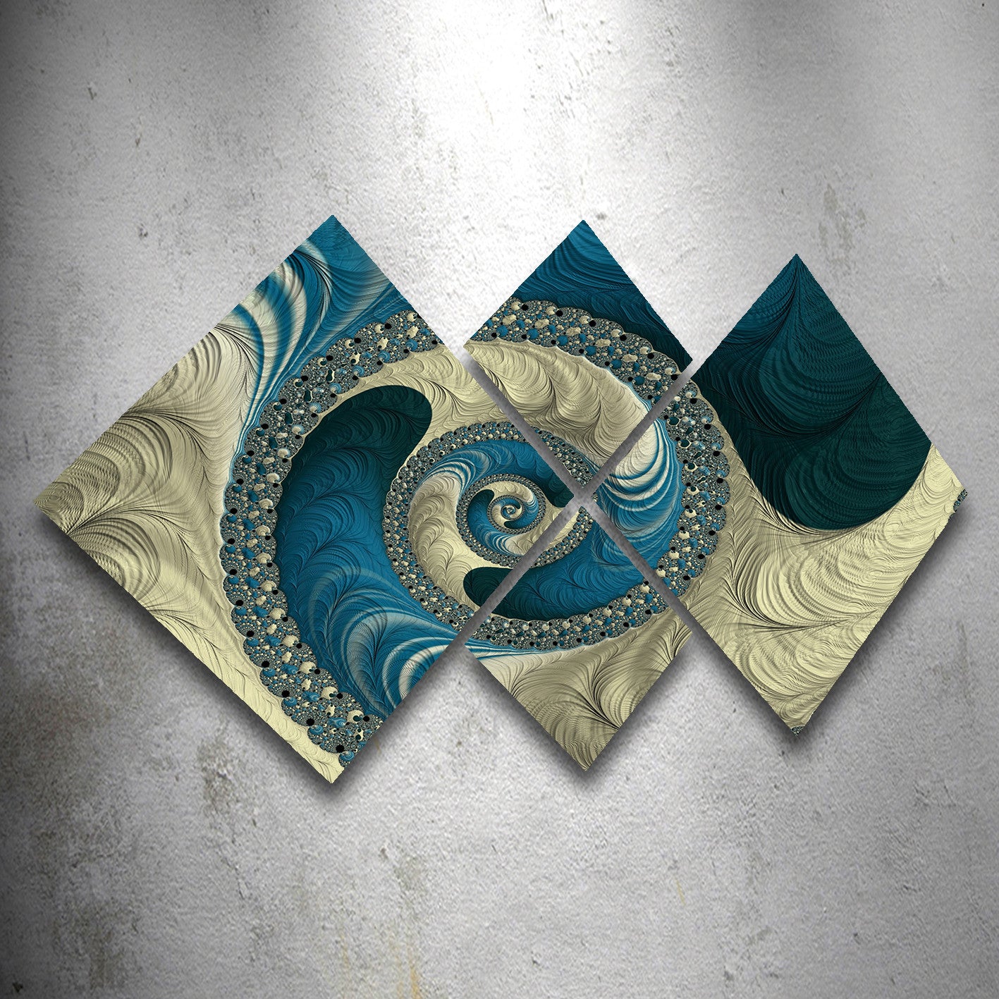 Conjunto Decorativo MDF Multicolor 4 Peças - Impressão UV Premium para Parede