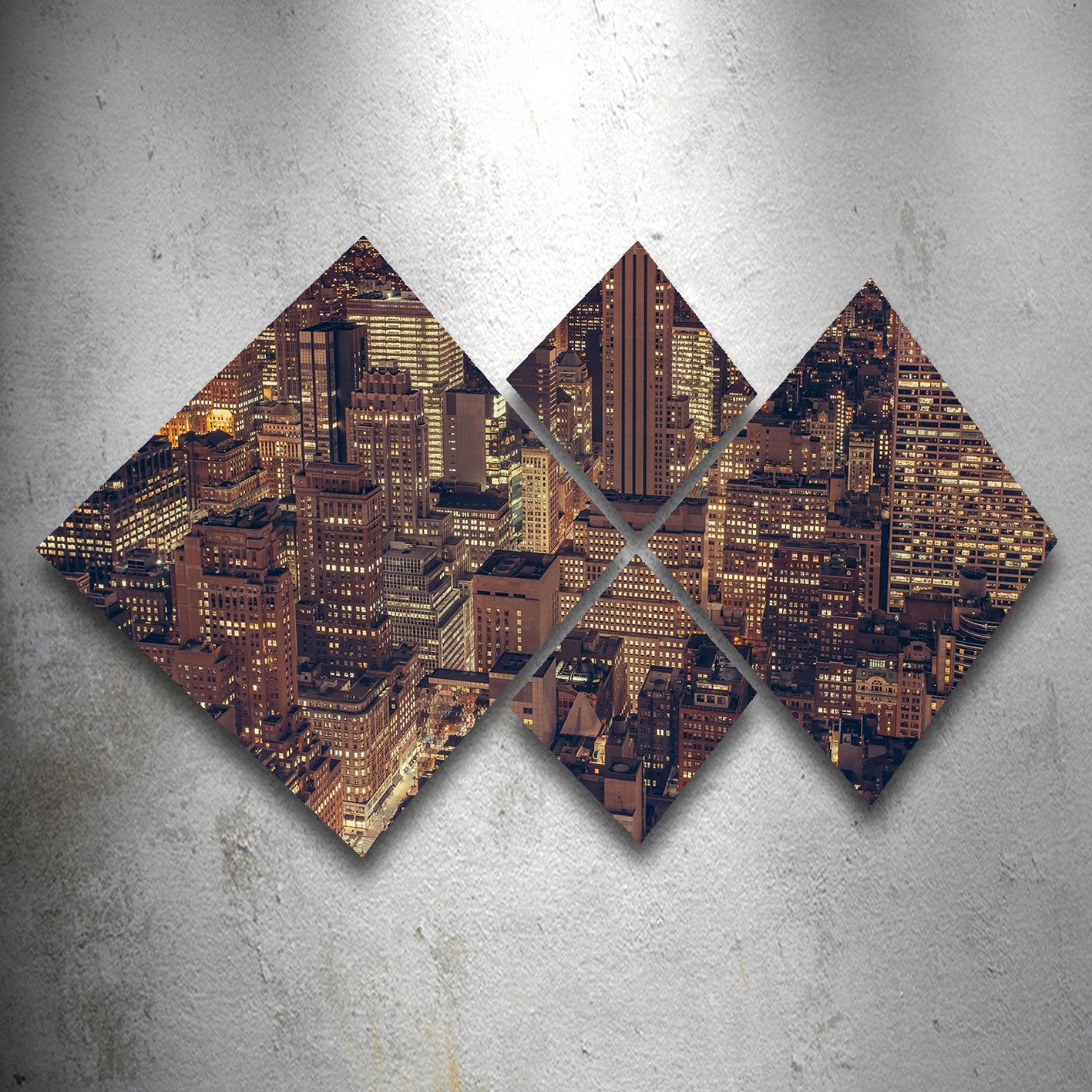 Conjunto Decorativo MDF Multicolor 4 Peças - Impressão UV Premium para Parede