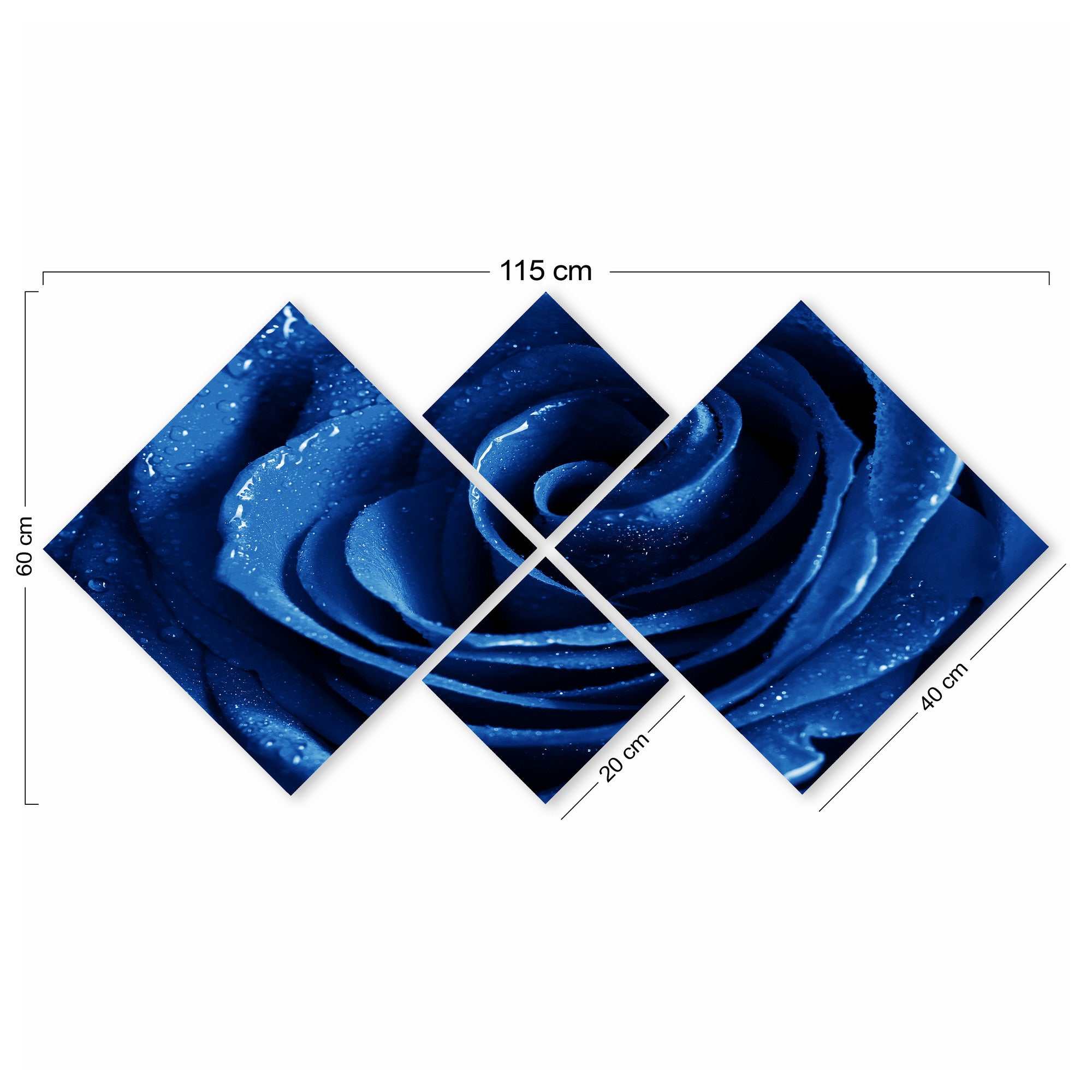 Conjunto Decorativo MDF Multicolor 4 Peças - Impressão UV Premium para Parede