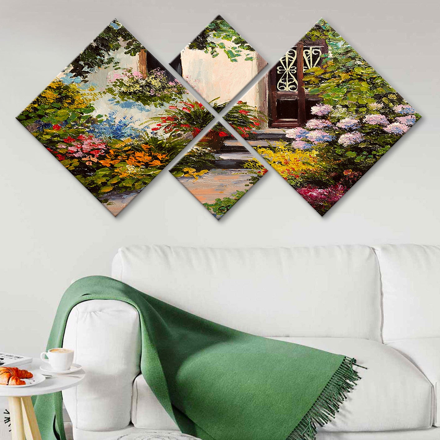 Conjunto Decorativo MDF Multicolor 4 Peças - Impressão UV Premium para Parede