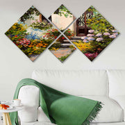 Conjunto Decorativo MDF Multicolor 4 Peças - Impressão UV Premium para Parede