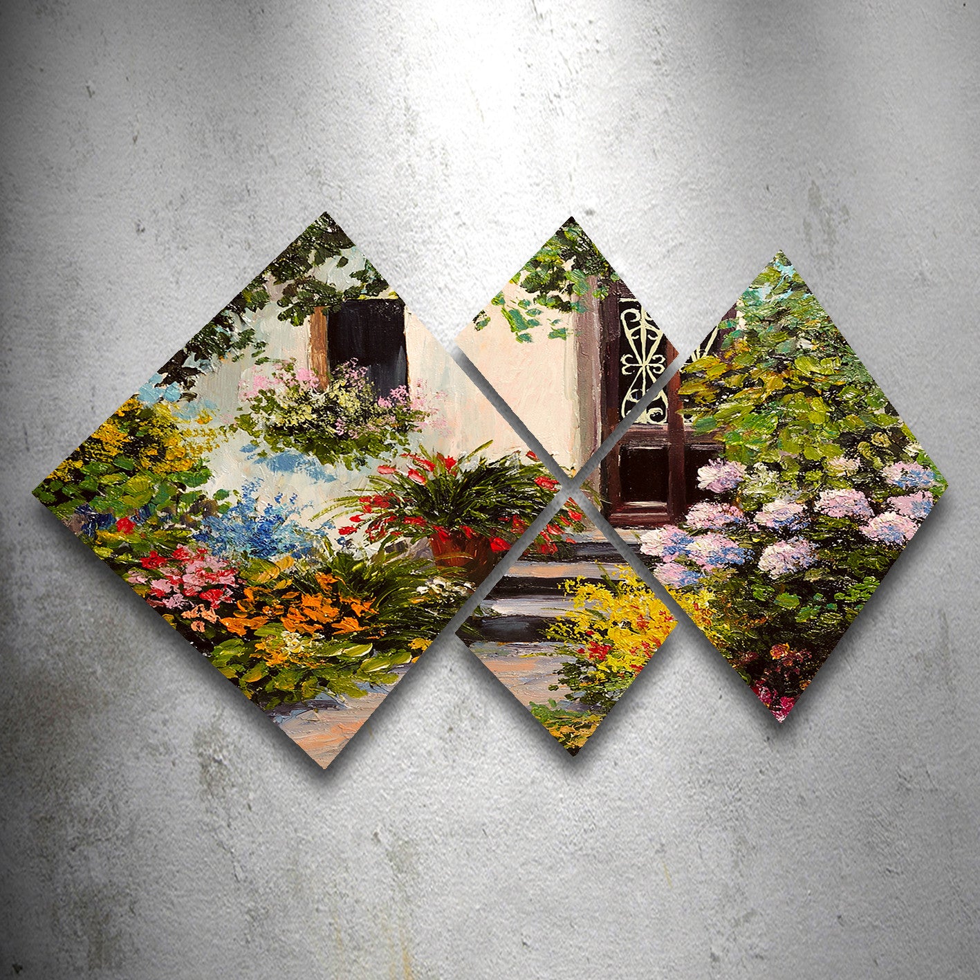 Conjunto Decorativo MDF Multicolor 4 Peças - Impressão UV Premium para Parede