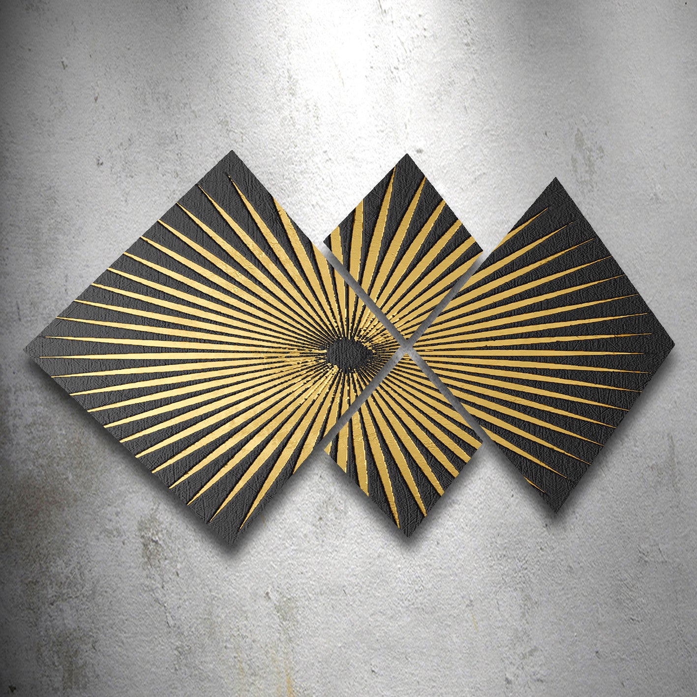 Conjunto Decorativo MDF Multicolor 4 Peças - Impressão UV Premium para Parede