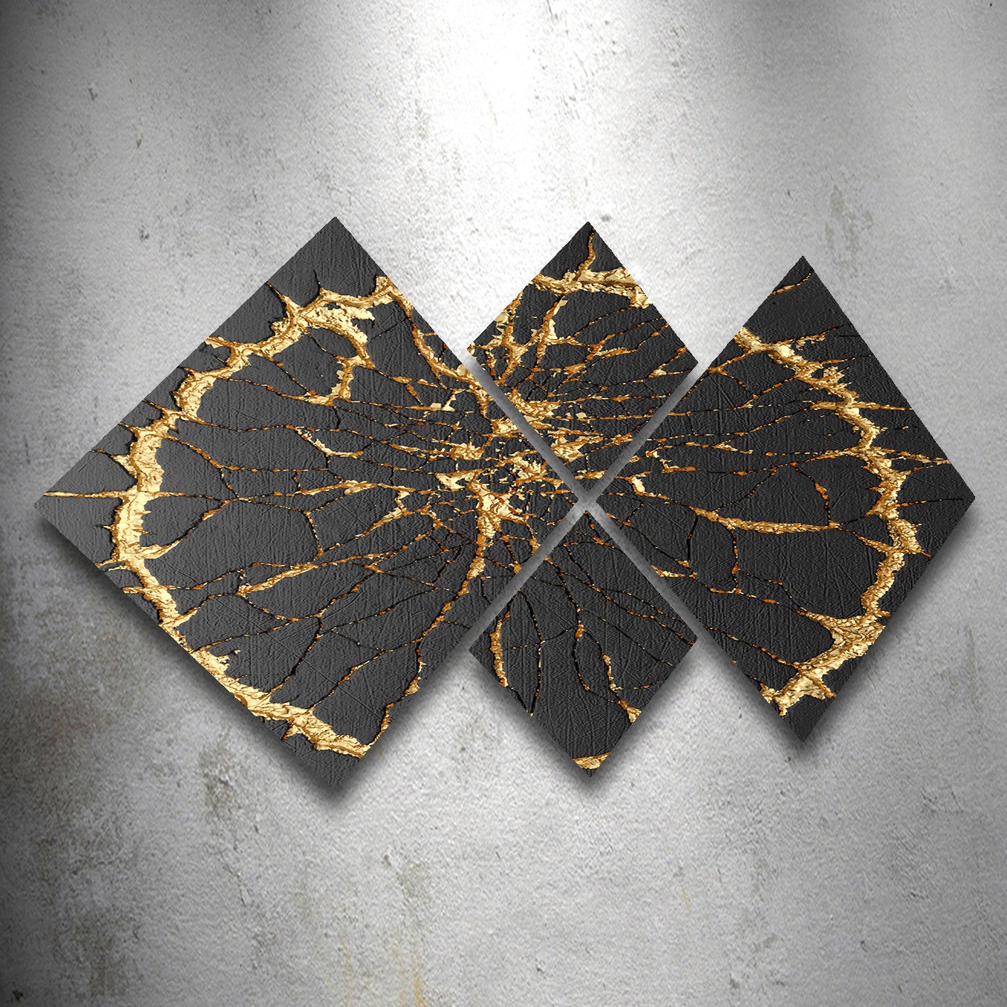 Conjunto Decorativo MDF Multicolor 4 Peças - Impressão UV Premium para Parede