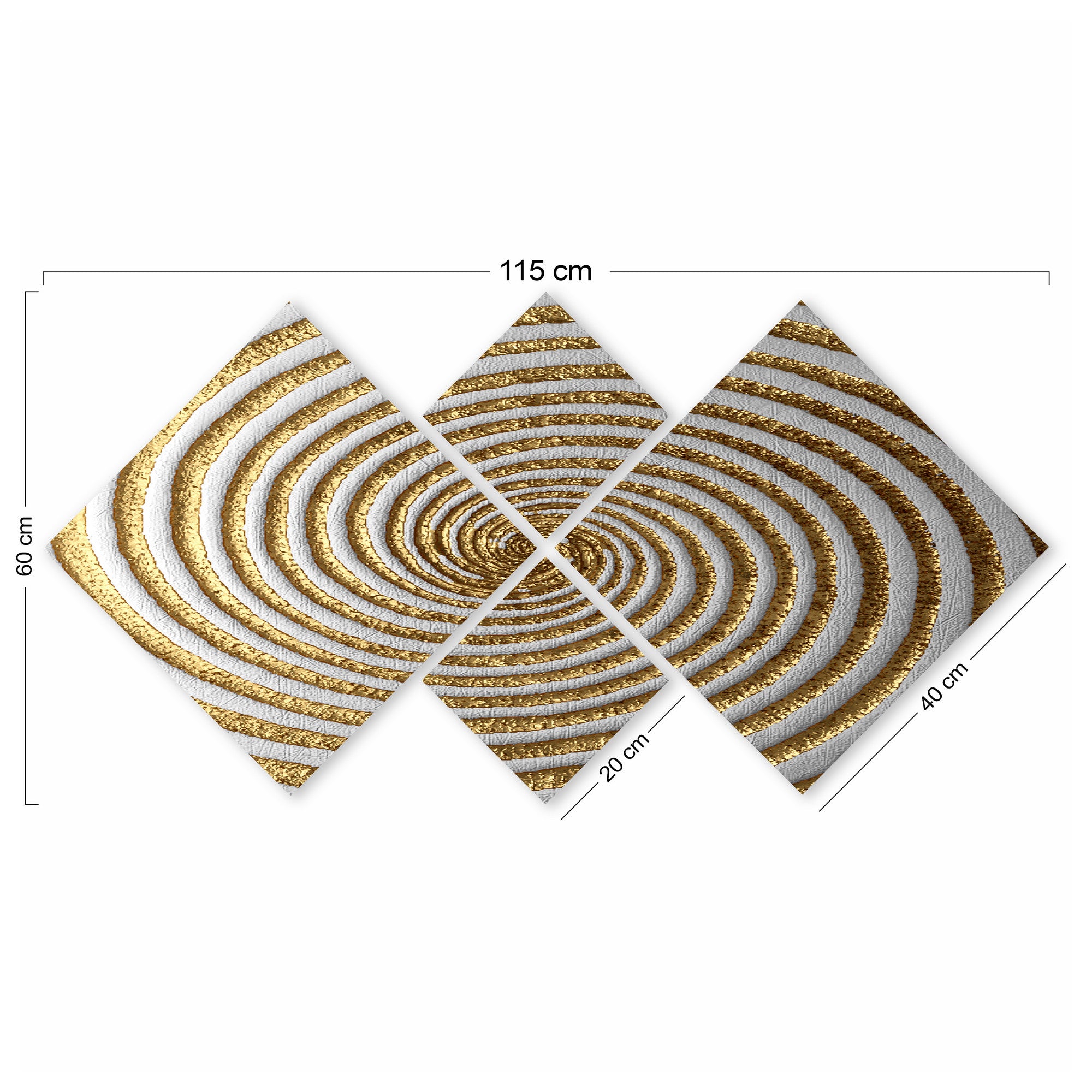 Conjunto Decorativo MDF Multicolor 4 Peças - Impressão UV Premium para Parede