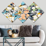 Conjunto Decorativo MDF Multicolor 4 Peças - Impressão UV Premium para Parede