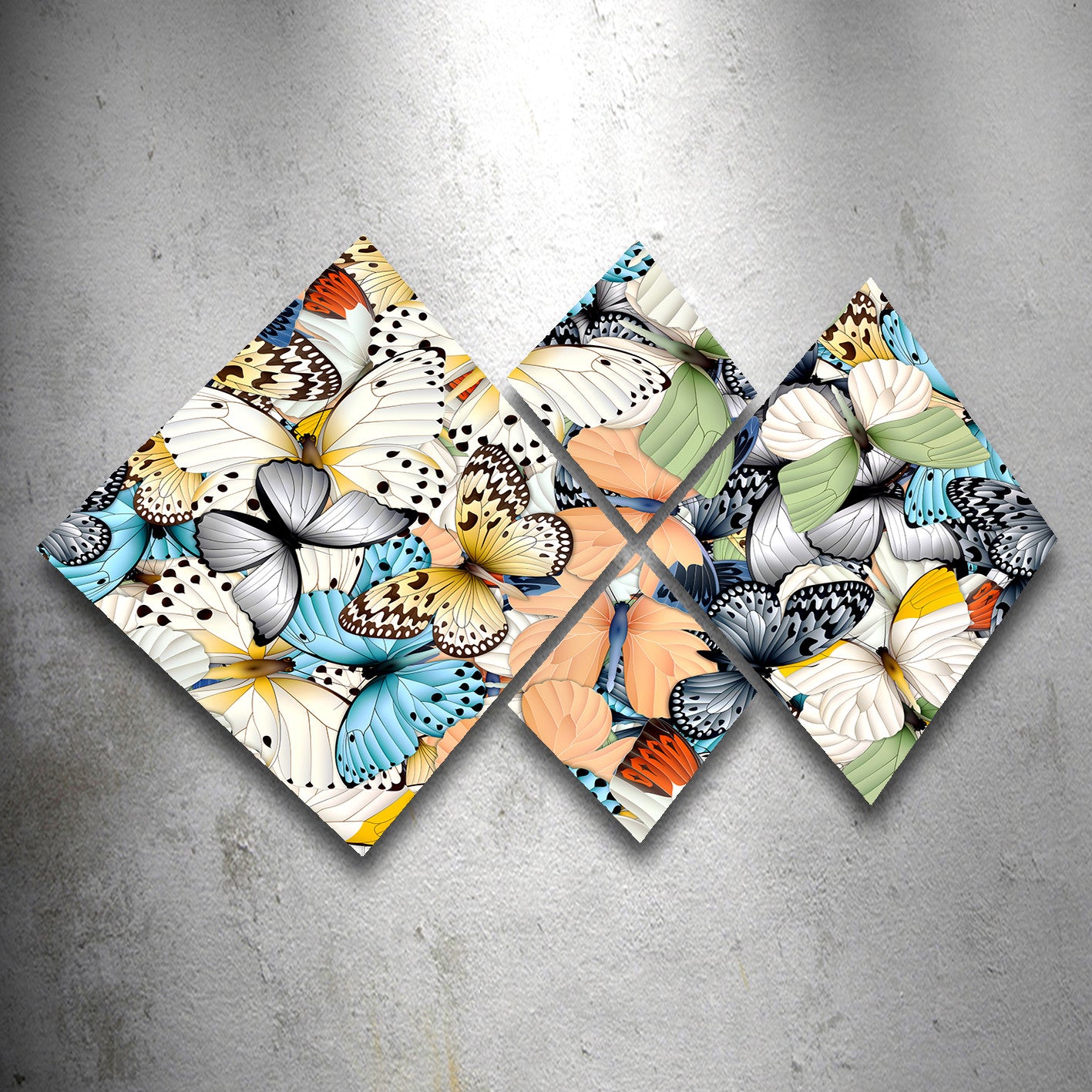 Conjunto Decorativo MDF Multicolor 4 Peças - Impressão UV Premium para Parede