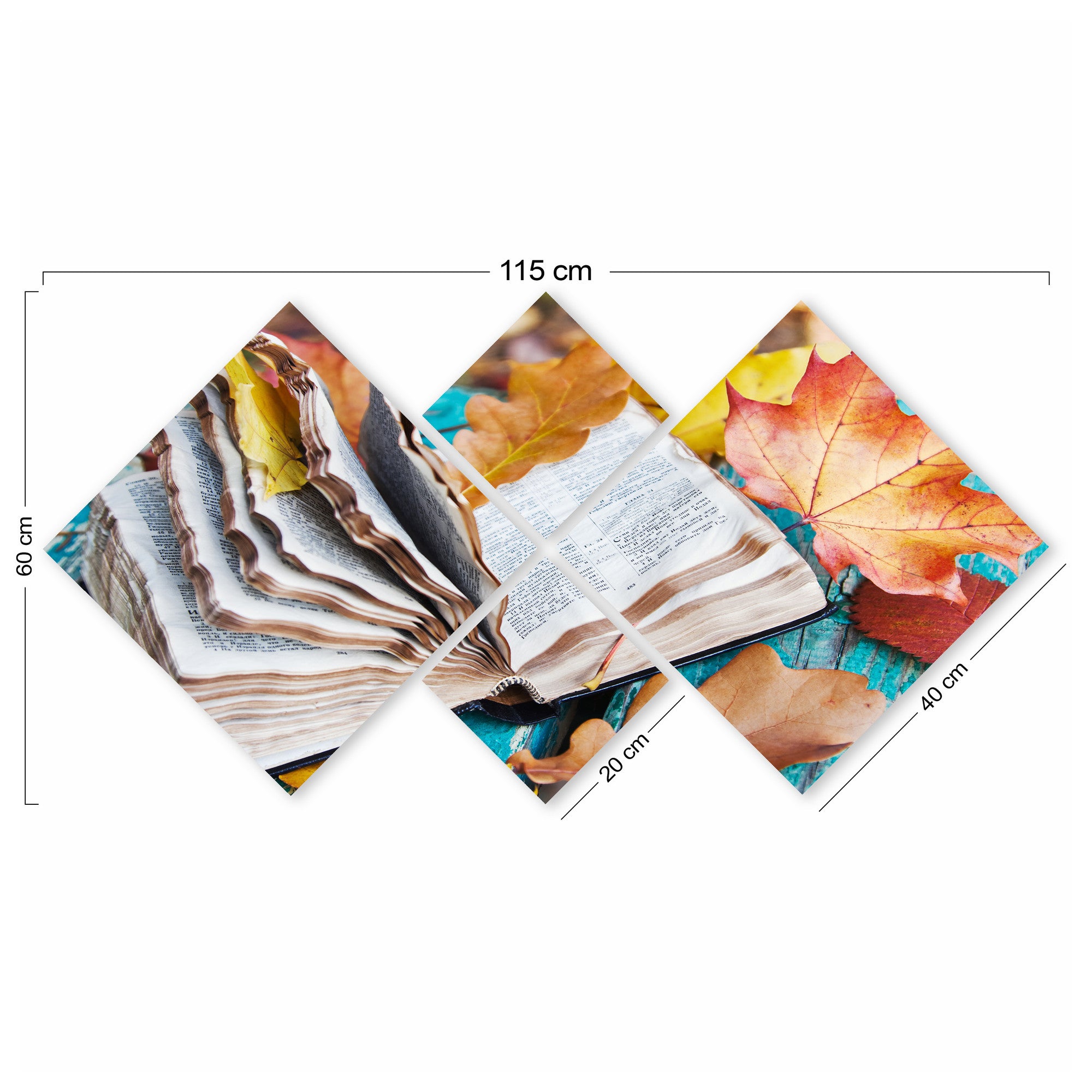 Conjunto Decorativo MDF Multicolor 4 Peças - Impressão UV Premium para Parede