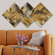 Conjunto Decorativo MDF Multicolor 4 Peças - Impressão UV Premium para Parede