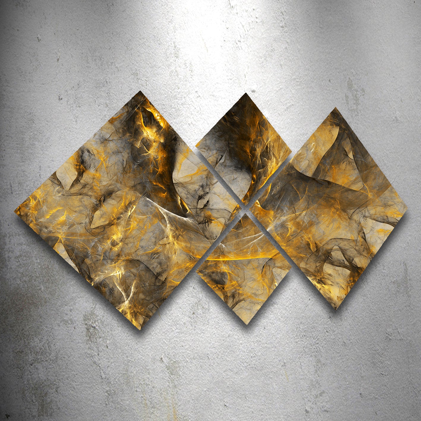 Conjunto Decorativo MDF Multicolor 4 Peças - Impressão UV Premium para Parede