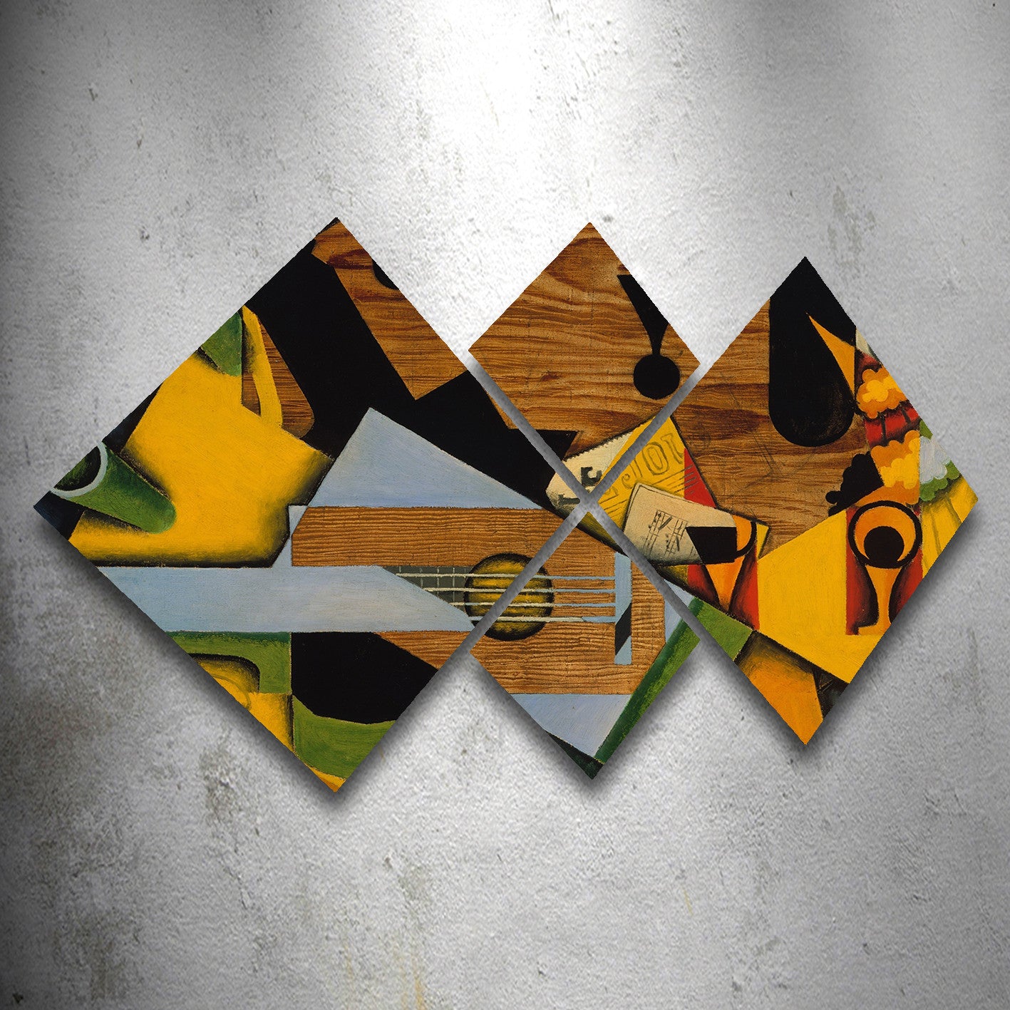 Conjunto Decorativo MDF Multicolor 4 Peças - Impressão UV Premium para Parede