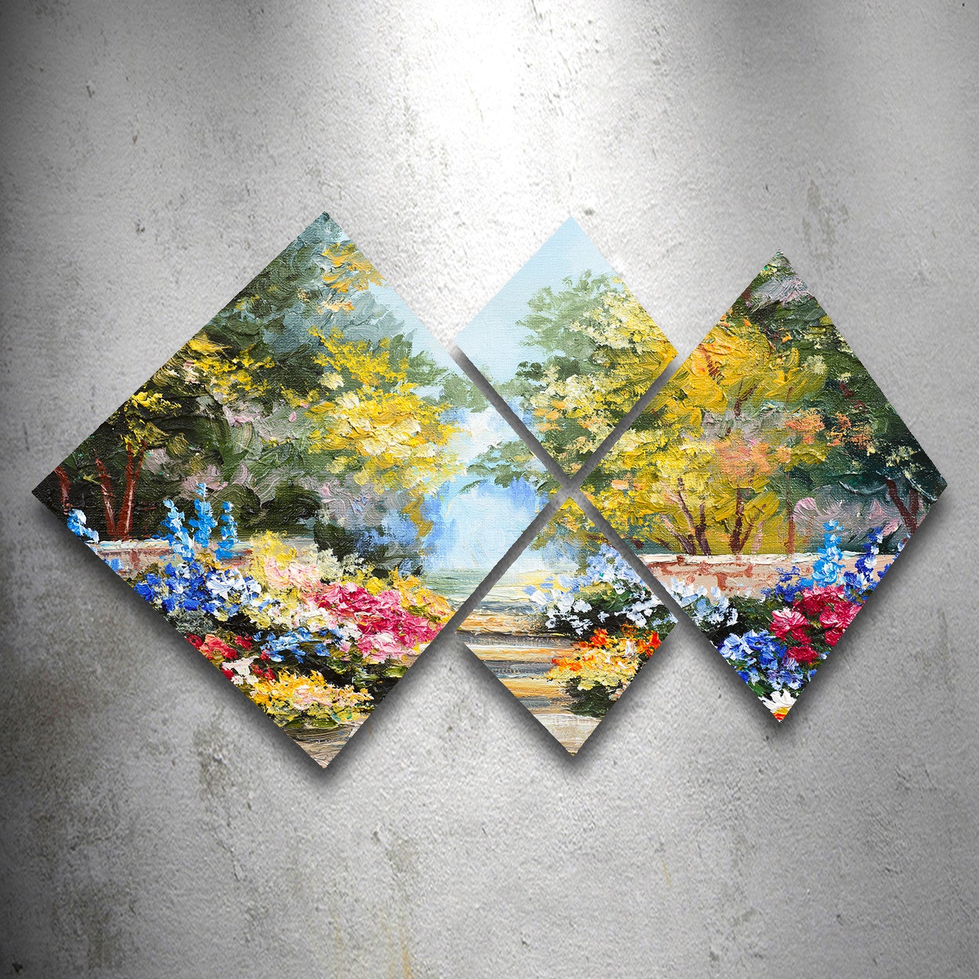 Conjunto Decorativo MDF Multicolor 4 Peças - Impressão UV Premium para Parede