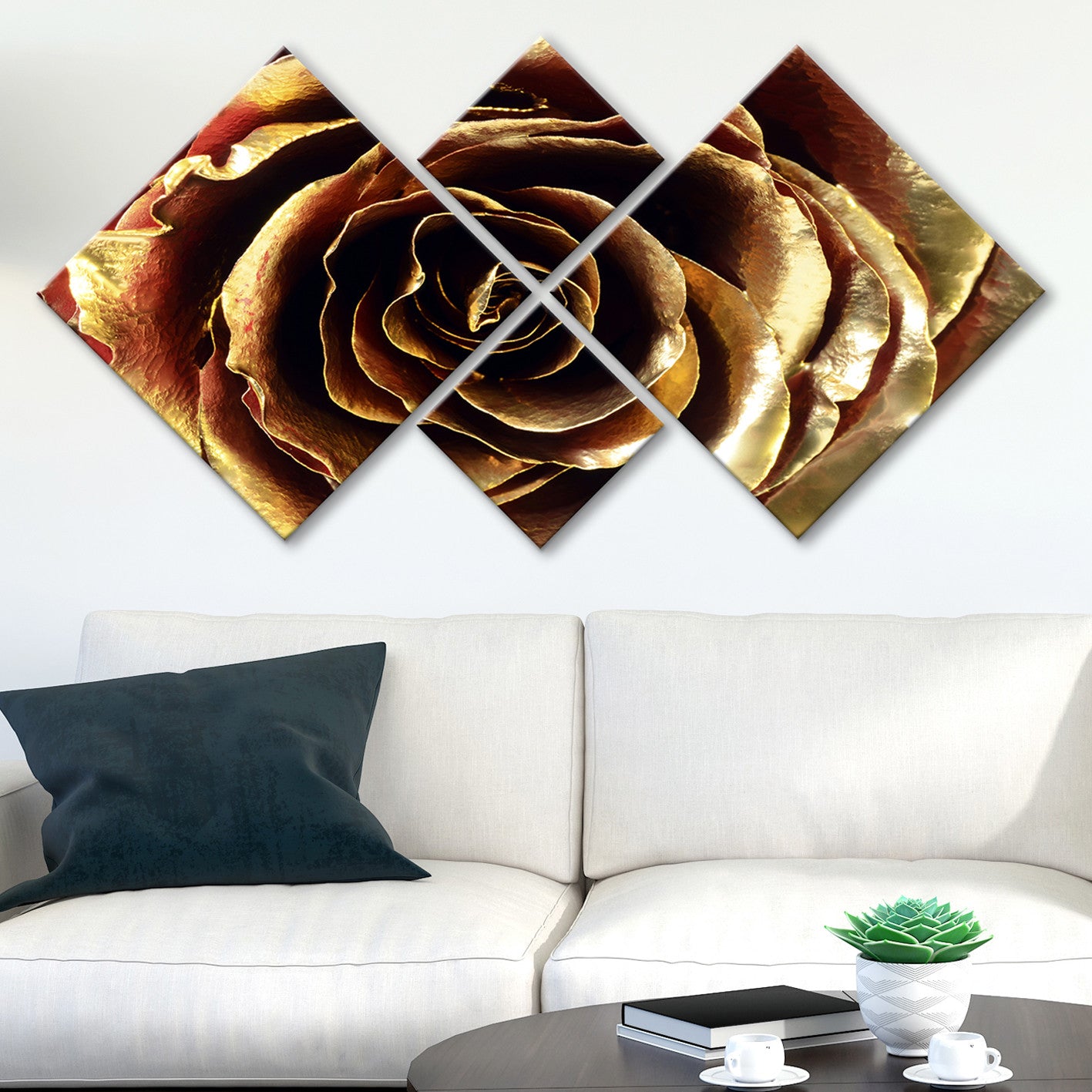 Conjunto Decorativo MDF Multicolor 4 Peças - Impressão UV Premium para Parede