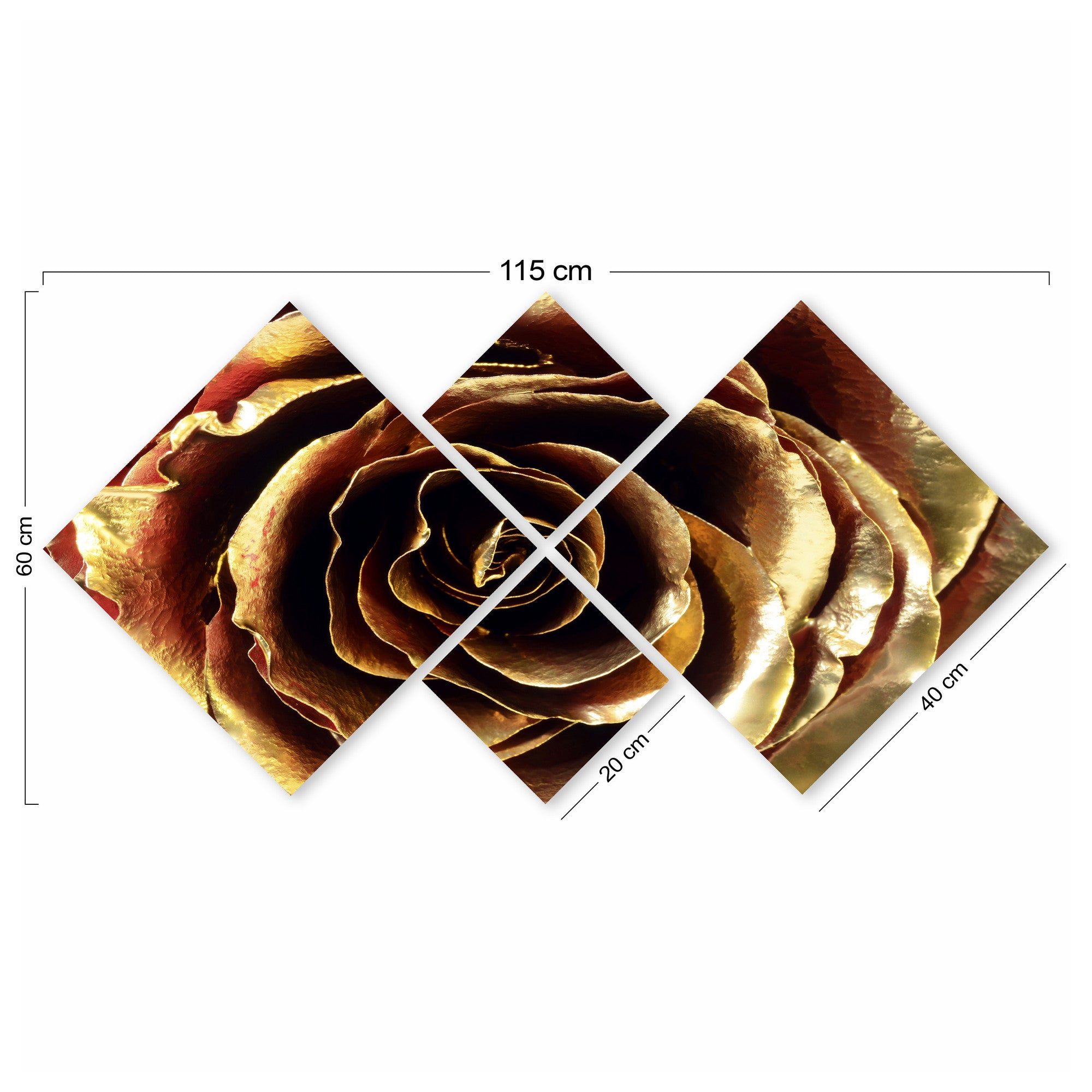 Conjunto Decorativo MDF Multicolor 4 Peças - Impressão UV Premium para Parede