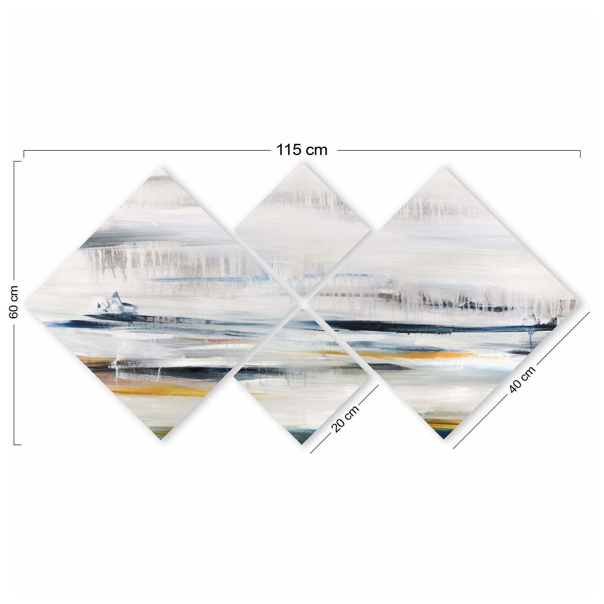 Conjunto Decorativo MDF Multicolor 4 Peças - Impressão UV Premium para Parede