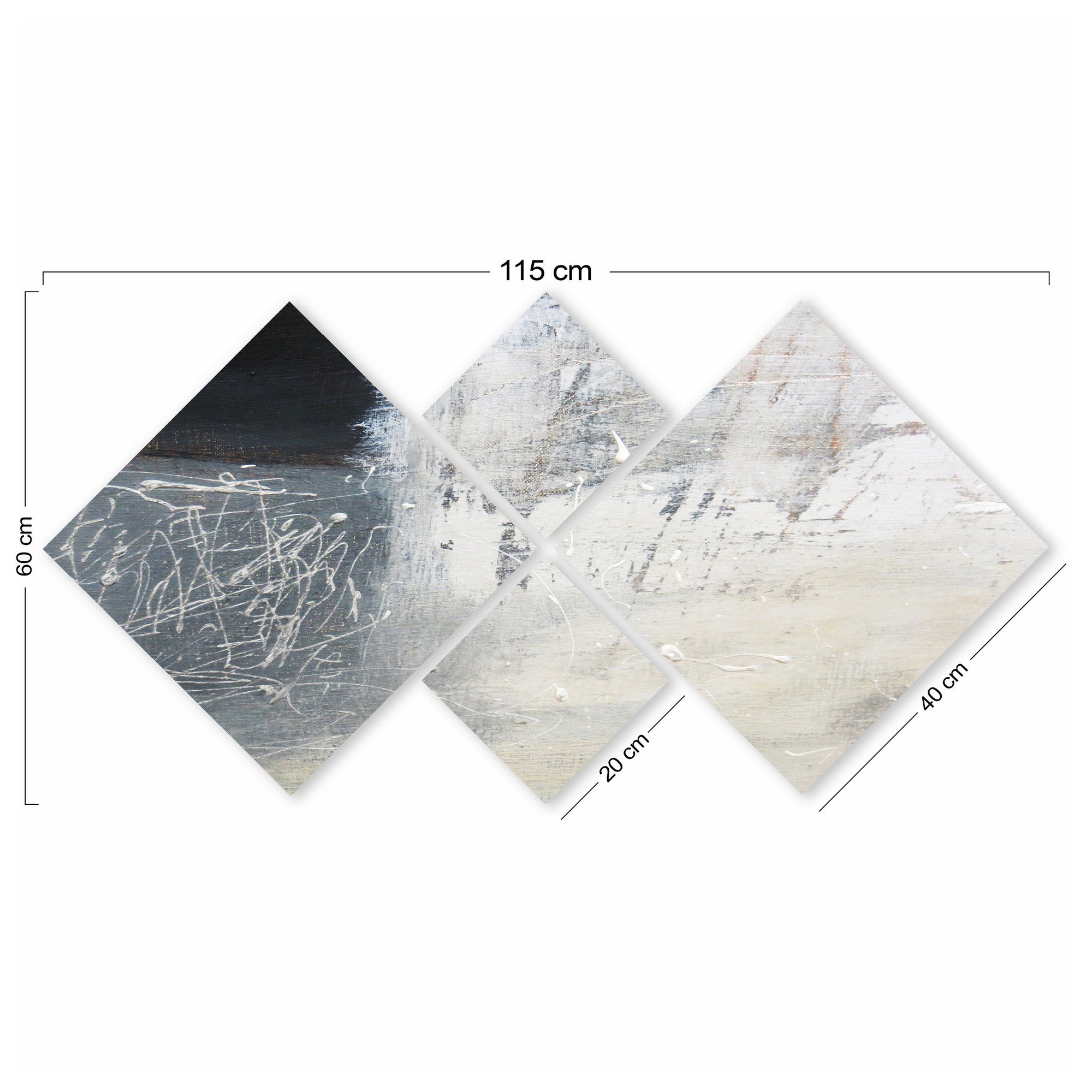 Conjunto Decorativo MDF Multicolor 4 Peças - Impressão UV Premium para Parede