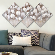 Conjunto Decorativo MDF Multicolor 4 Peças - Impressão UV Premium para Parede