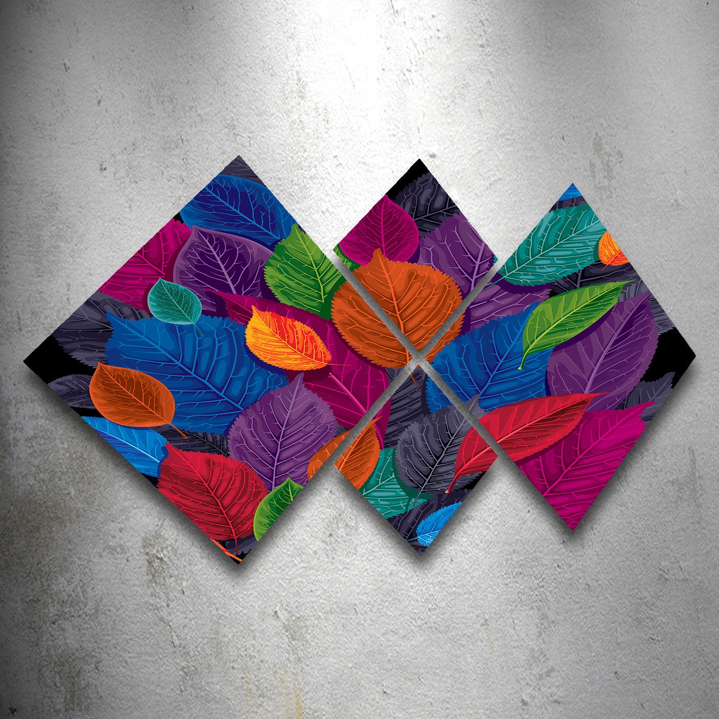 Conjunto Decorativo MDF Multicolor 4 Peças - Impressão UV Premium para Parede