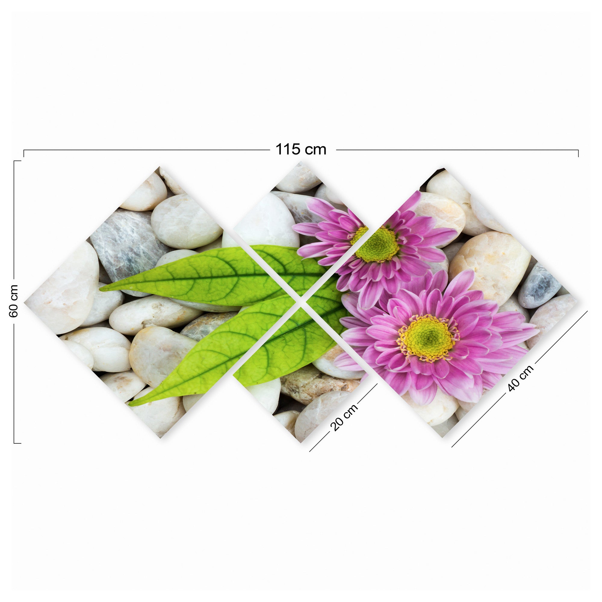 Conjunto Decorativo MDF Multicolor 4 Peças - Impressão UV Premium para Parede