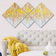 Conjunto Decorativo MDF Multicolor 4 Peças - Impressão UV Premium para Parede