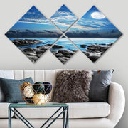 Conjunto Decorativo MDF Multicolor 4 Peças - Impressão UV Premium para Parede