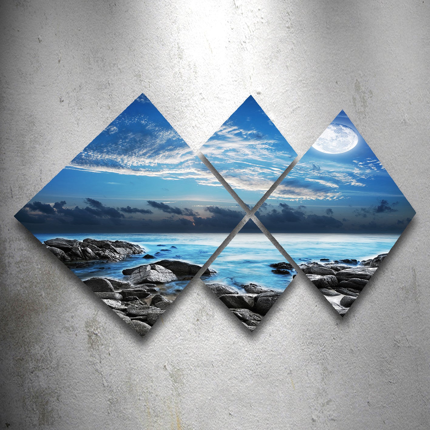 Conjunto Decorativo MDF Multicolor 4 Peças - Impressão UV Premium para Parede