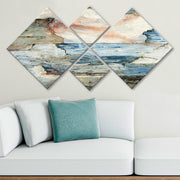 Conjunto Decorativo MDF Multicolor 4 Peças - Impressão UV Premium para Parede