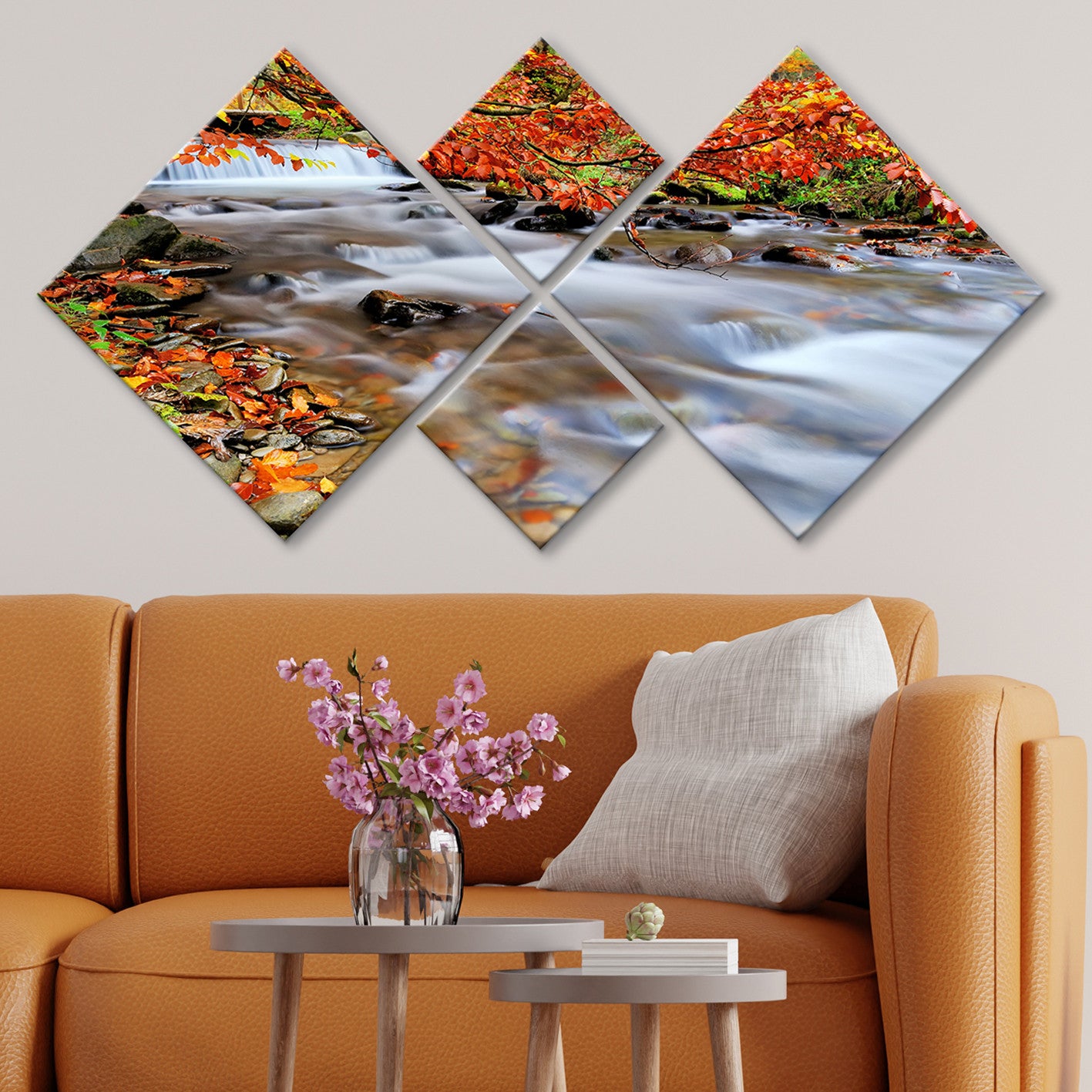 Conjunto Decorativo MDF Multicolor 4 Peças - Impressão UV Premium para Parede