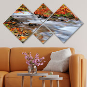 Conjunto Decorativo MDF Multicolor 4 Peças - Impressão UV Premium para Parede