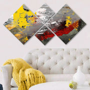 Conjunto Decorativo MDF Multicolor 4 Peças - Impressão UV Premium para Parede