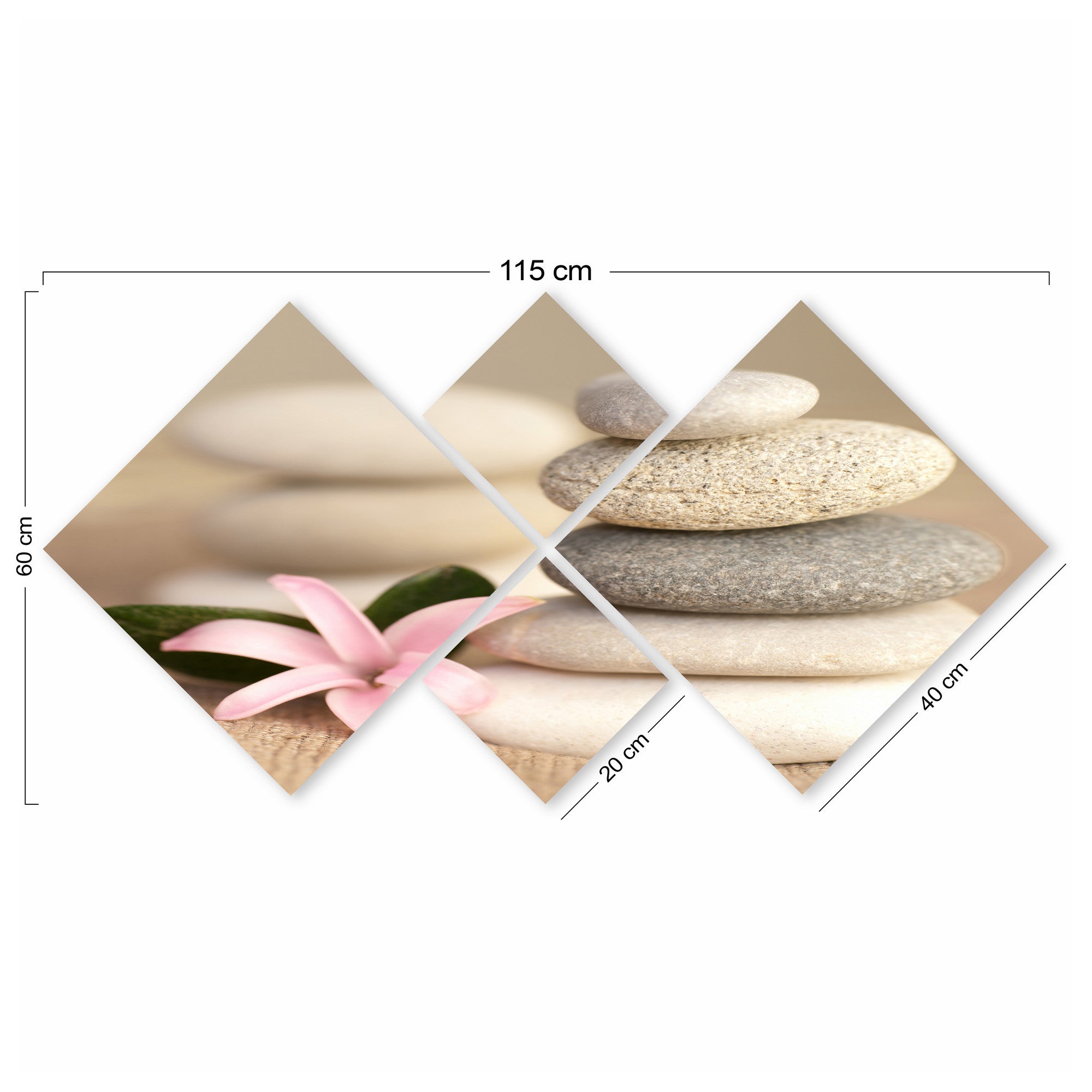 Conjunto Decorativo MDF Multicolor 4 Peças - Impressão UV Premium para Parede