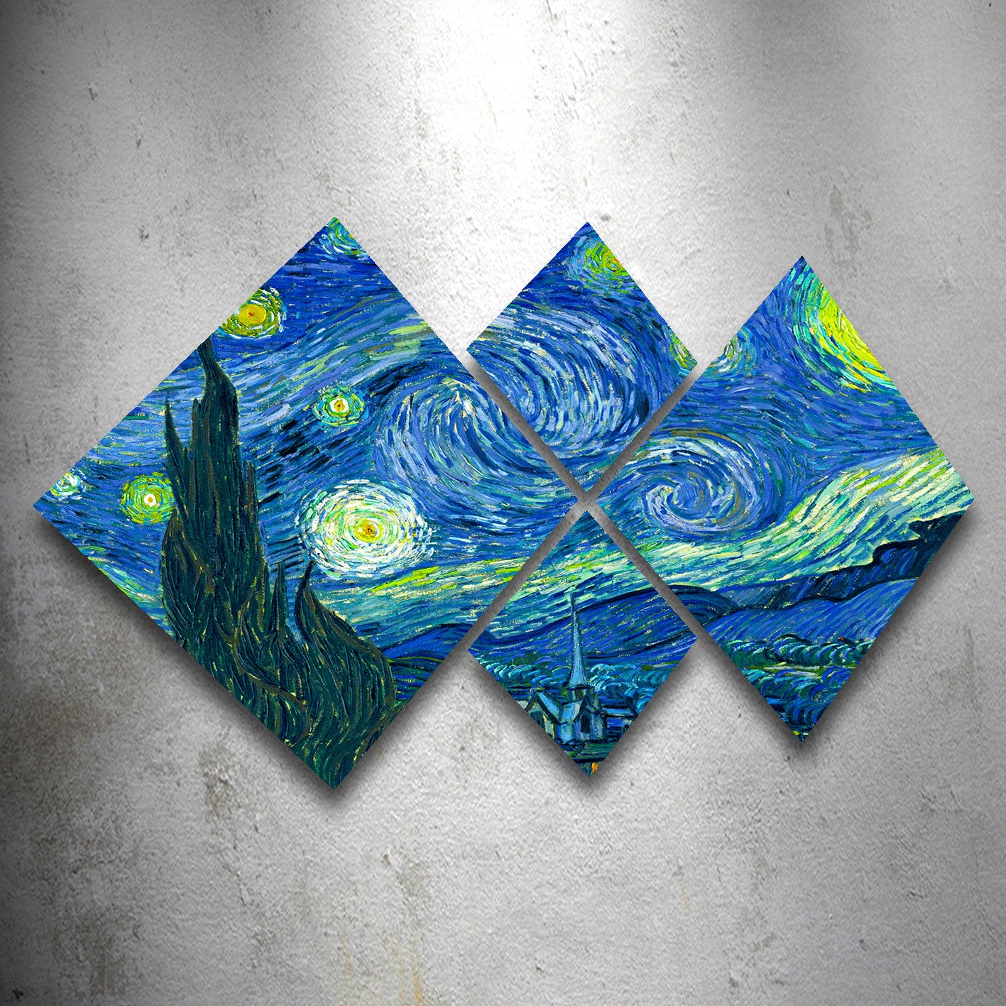 Conjunto Decorativo MDF Multicolor 4 Peças - Impressão UV Premium para Parede