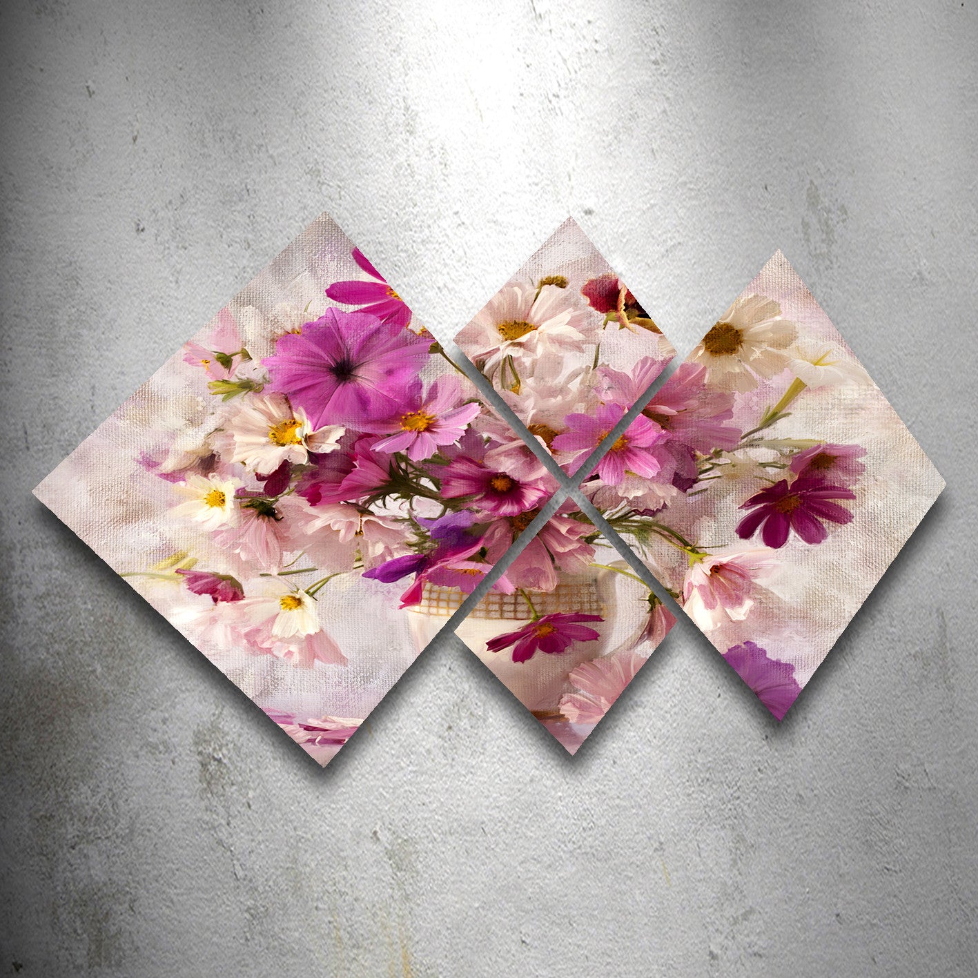 Conjunto Decorativo MDF Multicolor 4 Peças - Impressão UV Premium para Parede