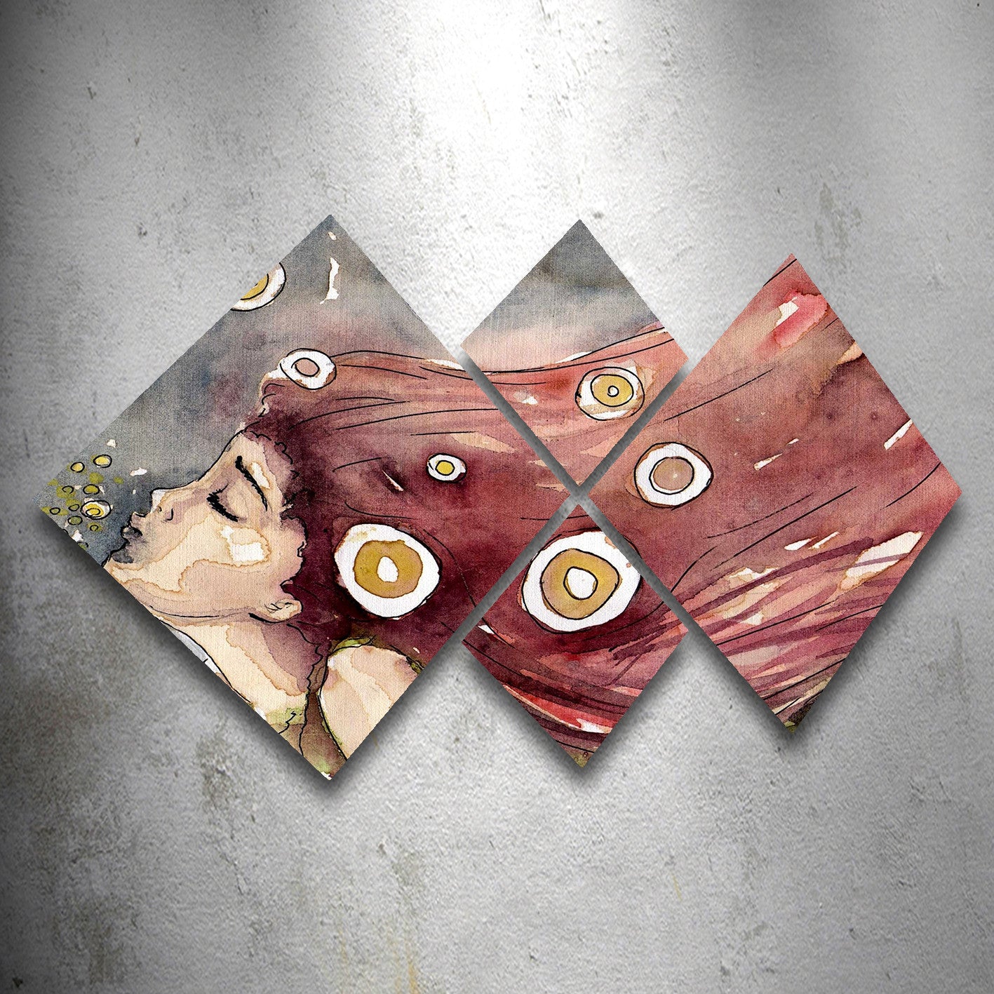 Conjunto Decorativo MDF Multicolor 4 Peças - Impressão UV Premium para Parede