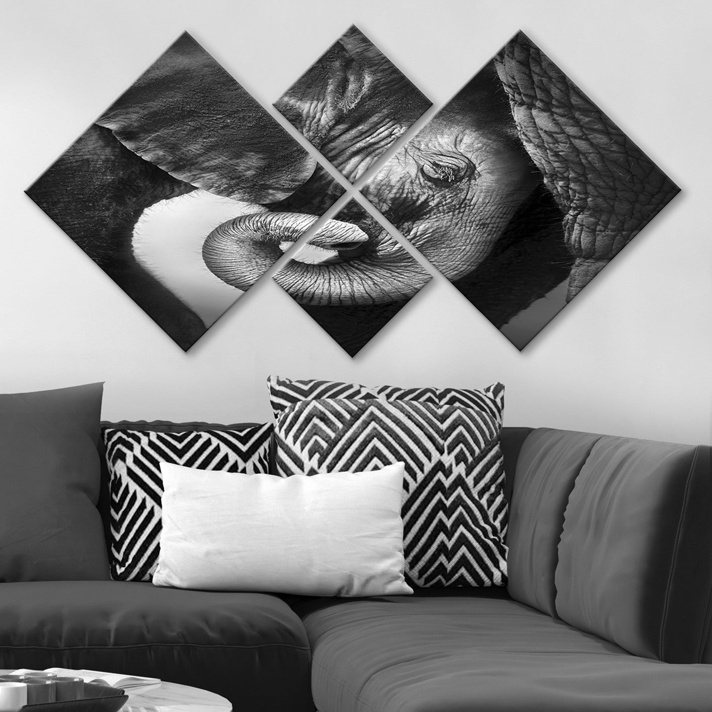 Conjunto Decorativo MDF Multicolor 4 Peças - Impressão UV Premium para Parede