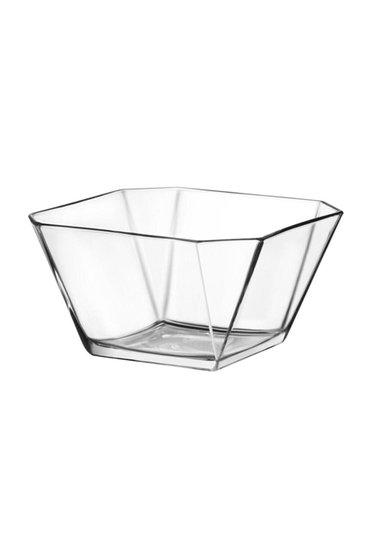 Saladeira de vidro – 19.6 x 19.6 x 10.4 cm – Transparente – vidro