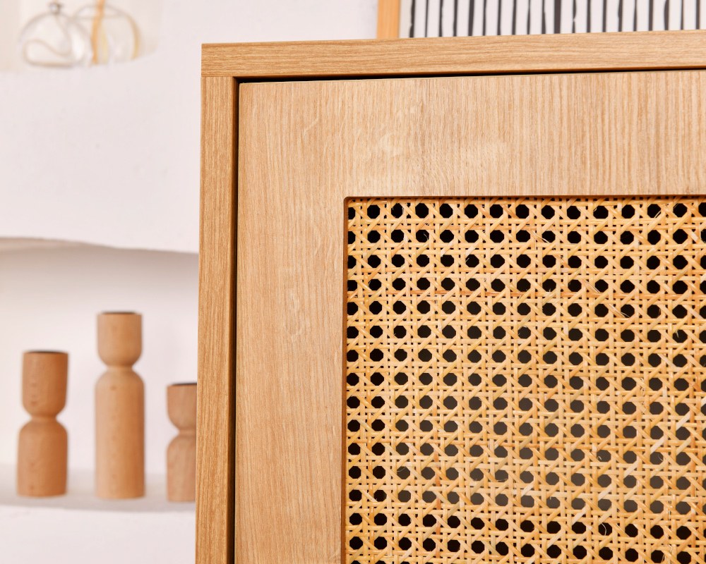 Armário multifuncional – 40 x 90 x 110 cm – carvalho – 100% madeira de carpa