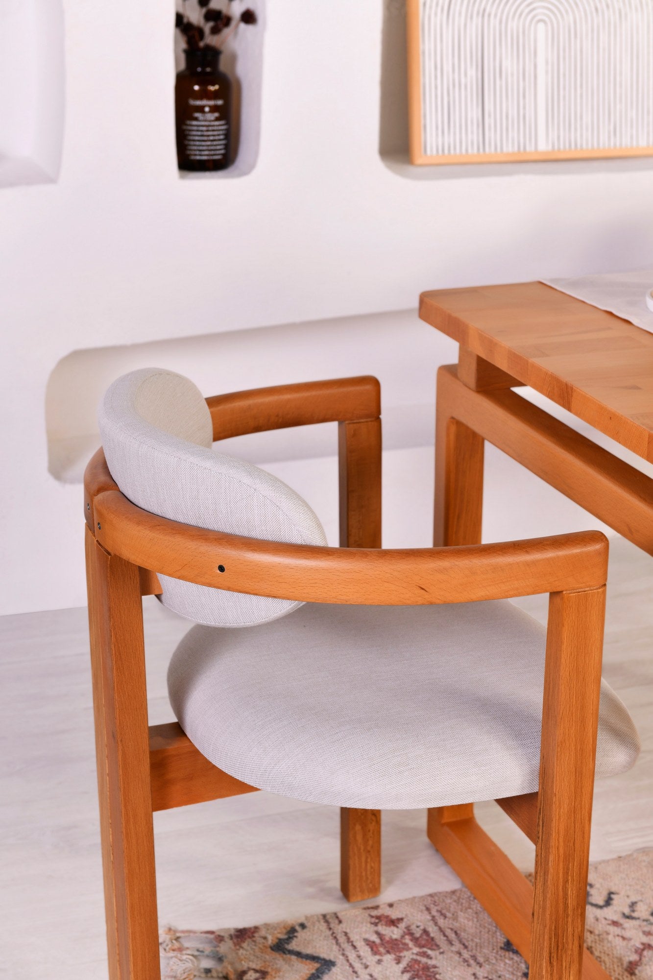 Conjunto de mesa e cadeiras (5 peças)-Cheri-Carvalho
Creme